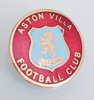 Vintage Aston Villa Football Club Metal Enamel Pin Badge