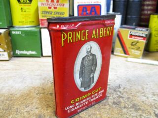 Prince Albert Tobacco Tin Upright Vertical Pocket Can R J Reynolds Smoking