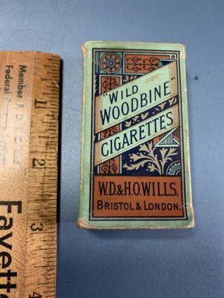Antique Wild Woodbine Cigarette Box By W.  D.  & H.  O.  Wills Bristol & London