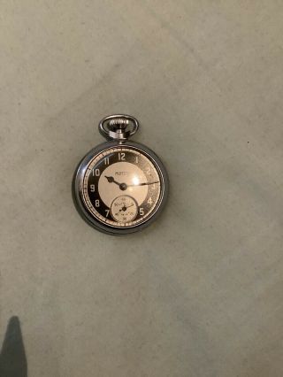 Vintage (festival Of Britain 1951) Ingersoll Triumph Pocket Watch For Repair