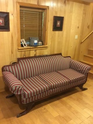 Vintage 1950’s Duncan Phyfe Sofa,  Local Pick Up Or Paid By Buyer