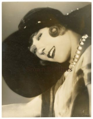 Vintage 1920s Hollywood Louise Fazenda Oversized Dbw Photo By Melbourne Spurr
