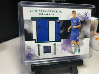 2019 - 20 Impeccable Soccer CHRISTIAN PULISIC Match Worn Patch EMERALD /10 Chelsea 2