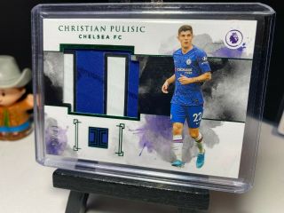 2019 - 20 Impeccable Soccer CHRISTIAN PULISIC Match Worn Patch EMERALD /10 Chelsea 3
