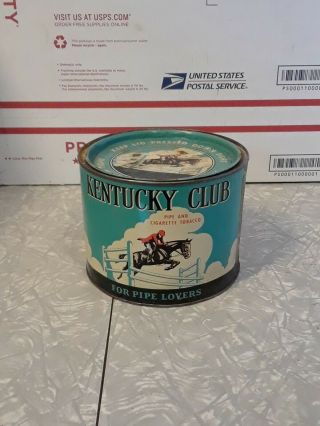Vintage Kentucky Club Pipe Tobacco Tin
