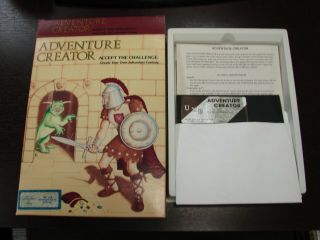 Vintage 1984 - 1987 " Adventure Creator " - Spinnaker Corp.  Apple Ii / Commodor 64