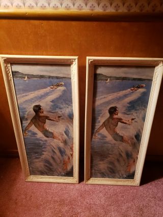2 Antique  Oil Paintings By Rico Tomaso