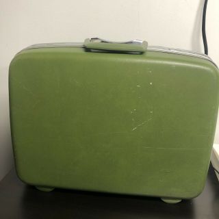 Vintage Samsonite Silhouette Green Hard Side Luggage Suitcase Mcm 19 "