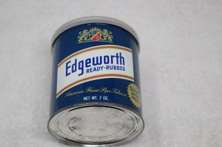 Vintage Edgeworth Ready - Rub Tobacco Tin With Lid