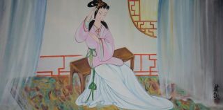 Chinese Scroll Painting By Lin Fengmian P401 林风眠