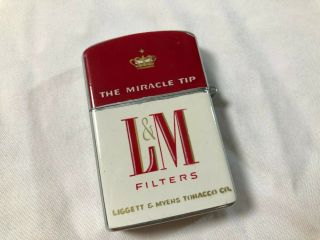 Vintage L & M Filters Cigarette Lighter The Miracle Tip Royalite Japan