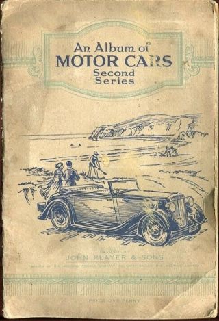 Tobacco Card Album & Cards,  John Player,  Motor Cars,  Vehicles,  2nd Series,  1937
