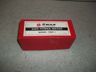 Vintage Swan Electronics Swr - Power Meter Model Swr - 1 Box Instructions