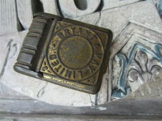 Antique Vintage Tin Metal Bryant & May Limited Hinged Match Safe Box
