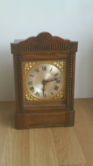 Antique/vintage Wooden H.  A.  C Mantle Clock