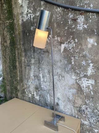 Chrome Floor Lamp Italian Design Mid Century Modern