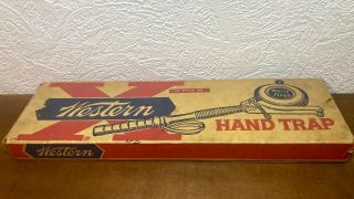 Vintage Western Hand Trap