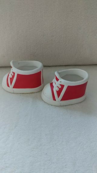 Vintage Red And White Designer Line Cabbage Patch Kids Shoes