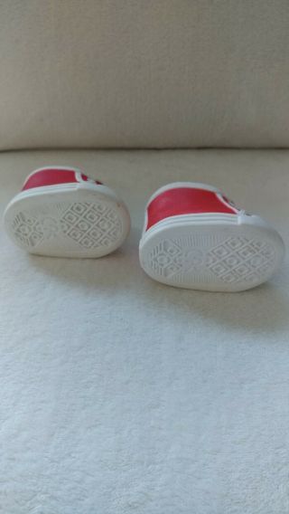 Vintage red and white designer line Cabbage Patch kids Shoes 3
