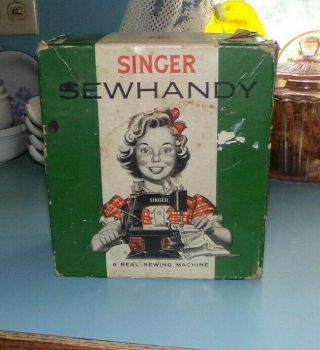 Vintage,  Singer,  Sewhandy,  Collectable,  Sewing Machine Box,