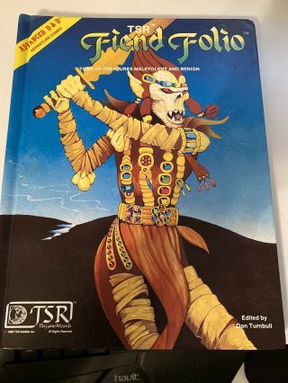 Fiend Folio—vintage 1981 Advanced Dungeons & Dragons Book