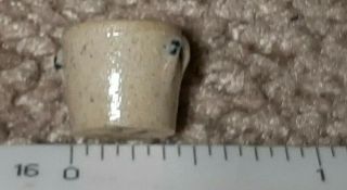 EARLY 1989 ARTISAN SIGNED JANE GRABER DOLLHOUSE MINIATURE CROCK with HEARTS 3