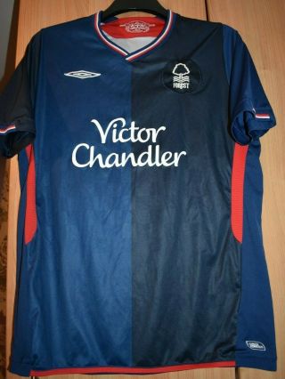 Umbro Vintage Nottingham Forest Away Shirt 2009 - 2010 Season Size On Tag Large 40