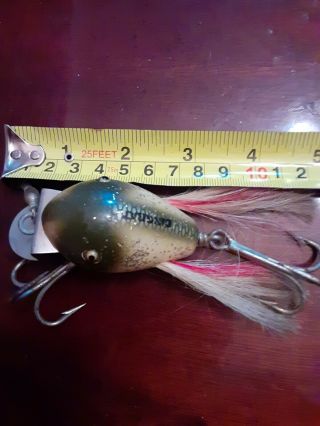 Vintage Fishing Lures Creek Chub Husky Dingbat Glass Eyes Silver Flash