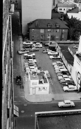 Vtg 1950s 35mm Negative Rochester Ny East Ave White Tower Hamburger Cars 878 - 10
