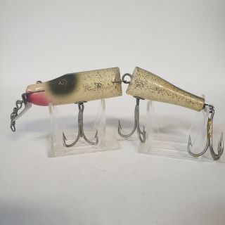 Vintage Creek Chub Jointed Husky Pikie In Silver Flash Antique Fishing Lure