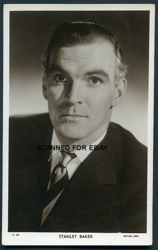 Stanley Baker 1950s Picturegoer Antique Vintage Photo Postcard No D499