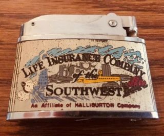 Vintage Barlow Lighter - Life Insurance Company of the Southwest - Halliburton 2