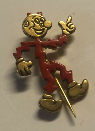 Reddy Kilowatt Vintage Enamel Advertising Stick Pin