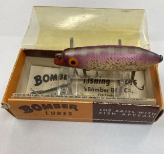 Vintage Bomber Jerk Bait Paperwork W/correct Box 4300 Ps Wood Fishing Lure