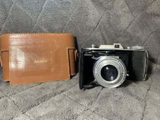 Vintage Folding Camera Ansco Viking Readyset - With Case