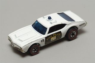 C06 Vintage Mattel Hot Wheels Redline 1976 White Olds 442 Police Cruiser