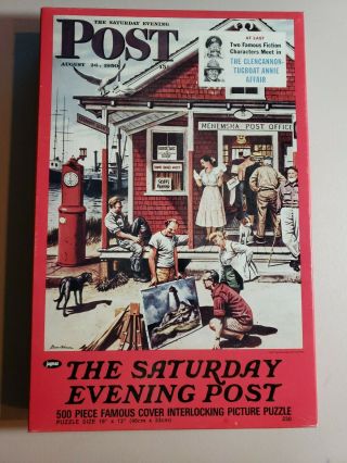 VINTAGE AUGUST 26 1950 THE SATURDAY EVENING POST COVER 500 PIECE PUZZLE 230 3