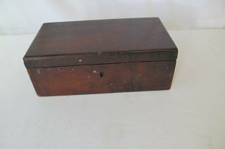 Vintage Wooden Empty Storage Box Case