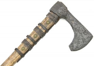 Ancient Rare Authentic Viking Kievan Rus Iron Battle Axe Hammer 10 - 12th Ad