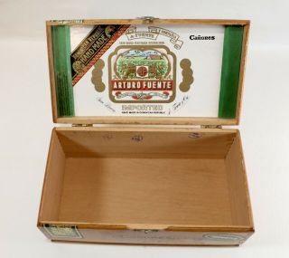 Canones Empty Wood Cigar Box