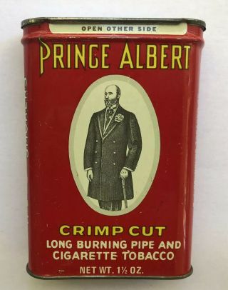 Vintage Prince Albert Tobacco Tin Can 1 1/2 oz Antique 2