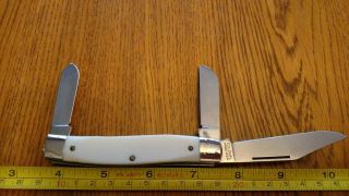Vintage Colonial Prov.  U.  S.  A.  Large 3 Blade Folding Pocket Knife Vg Look