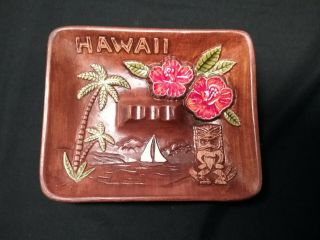 Vintage Treasure Craft Of Hawaii - Maui Hawaiian Ashtray