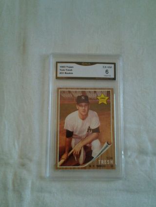 1962 Topps Tom Tresh York Yankees 31 Baseball Card