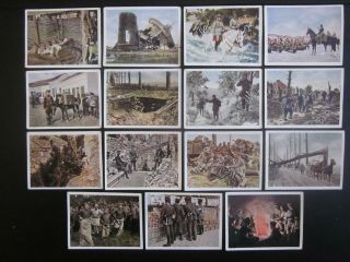 15 German Cigarette Cards Of World War 1,  Issued In 1937,  3/4