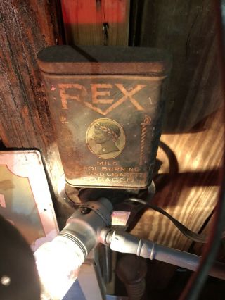 Vintage Rex Vertical Pocket Tobacco Tin