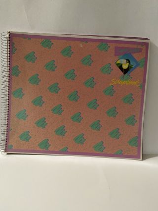 Mead Supershades Spiral Bound Scrap And Photobook 1985 Vintage 19 Sheets