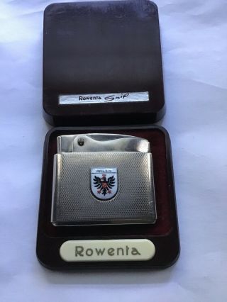 Vintage Rowenta “snip” Cigarette Lighter “aalen” Crest Emblem Orig.  Box Germany
