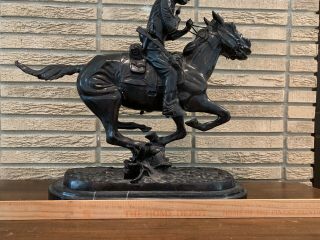 Frederic Remington Bronze Trooper Of The Plains statue/sculpture 3