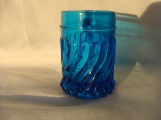 VINTAGE FOSTORIA GLASS COLONY 2412 QUEEN ANNE LIGHT BLUE GLASS 3 